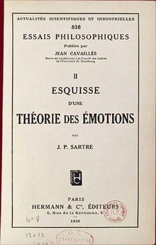 Скица за теория на емоциите (френско издание) .jpg