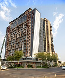 I-Towers, Gaborone Central Business District CBD flats in Gaborone.jpg