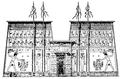 Exterior of the Pylon of the Temple of Edfu
