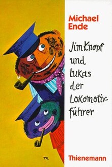 German stamp showing marionettes of Jim Button (left) and Luke the engine driver