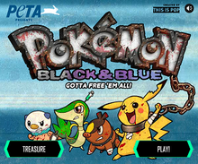 Pokémon: Red, White, & Blue—an Unofficial PETA Parody Game