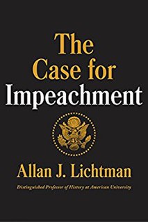 <i>The Case for Impeachment</i> 2017 non-fiction book by Allan Lichtman