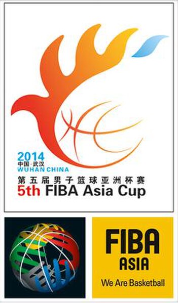 Official logo of the 2014 FIBA Asia Cup