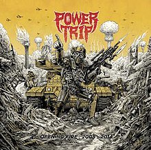 Penutup untuk Power Trip pertama album kompilasi, Membuka Api 2008-2014.jpeg
