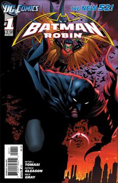 Cover for Batman and Robin (vol. 2) #1, art by Patrick Gleason.