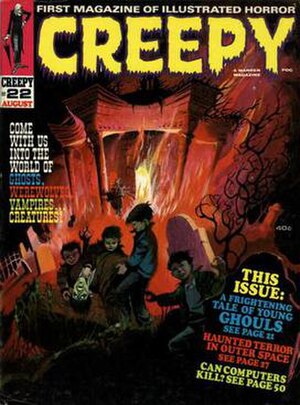 Creepy #22 (Aug. 1968), cover art by Tom Sutton.