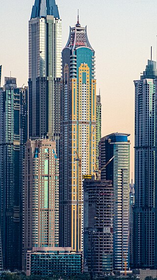 <span class="mw-page-title-main">Elite Residence</span> Supertall skyscraper in Dubai, United Arab Emirates in the Dubai Marina district