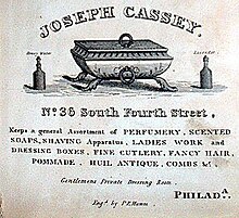 Joseph Cassey's barber shop advertisement, 1832 Joseph Cassey Barber Ad.JPG