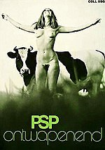 Famous and controversial 1971 election poster, reading "Disarming" PSP-1971.jpg