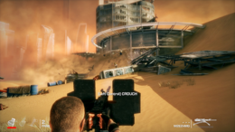 At specific points in the game, sand can be used to kill enemies. Spec Ops screenshot.png