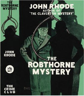 <i>The Robthorne Mystery</i> 1934 novel