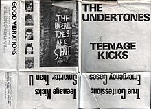 Pochette dépliante de la version originale de l'EP Teenage Kicks de Good Vibrations