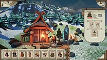 Players manage settlements by constructing buildings to acquire raw materials, food and other resources. Valhalla Hills Screenshot.jpg