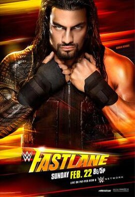 Promotional poster featuring Roman Reigns
