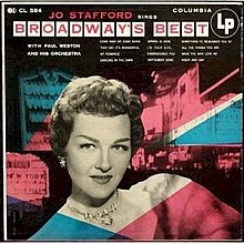 Broadway Terbaik Stafford album 1953.jpg