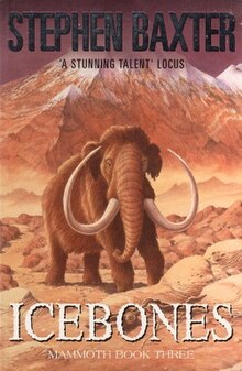 Cover of the first edition, published Gollancz. Art by Peter Barrett. Icebones.JPG