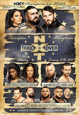 Promotional poster featuring various NXT wrestlers