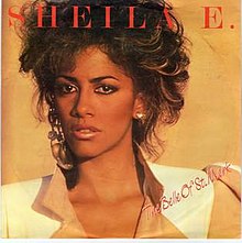 Cover art for the German, UK and Dutch releases of "The Belle of St. Mark" SheilaE-Belle-German.jpg