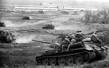 Soviet T-34 tanks near Odessa during liberation of Ukraine Sov Odessa 44.jpg