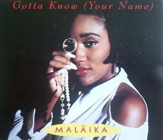 <span class="mw-page-title-main">Gotta Know (Your Name)</span> 1993 single by Malaika