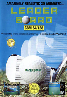 <i>Leader Board</i> 1986 golf video game