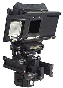 S5 micron camera with sliding back adapter for high resolution digital backs (2006). S5 micron with sliding back adapter.jpg