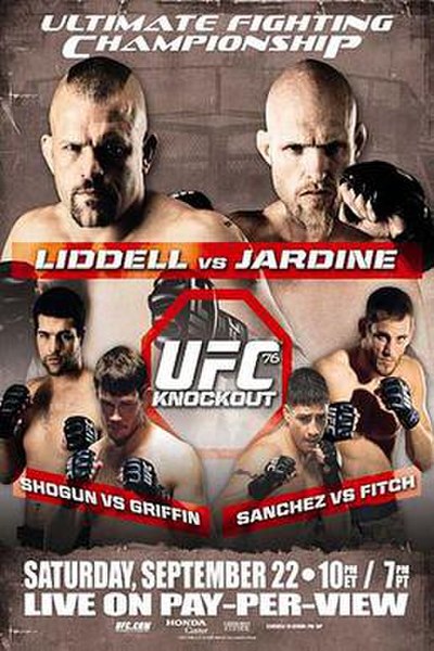 The poster for UFC 76: Knockout