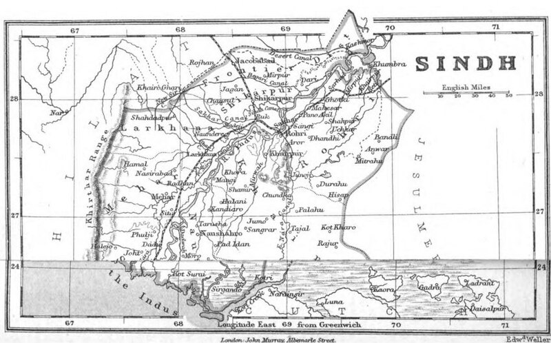 File:Map of Sindh - Handbook of the Punjab, western Rajputana, Kashmir, and upper Sindh - John Murray pg 296.jpg