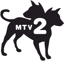 Early version of the current logo, used from 2005 to 2013. It is still used on the Canadian version Mtv2 logo.svg