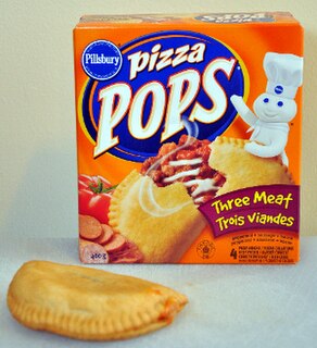 Pizza Pops Canadian commercial frozen meat/cheese snack