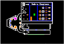 The game begins with the player finding the SunDog. Several components of the ship's systems need to be replaced (Apple II). SunDogShipRepairs.gif