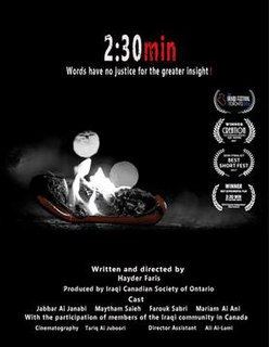 <i>2:30 min</i> 2016 Iraqi film