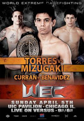 The poster for WEC 40: Torres vs. Mizugaki