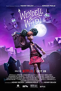 <i>Wendell & Wild</i> 2022 animated horror comedy film directed by Henry Selick