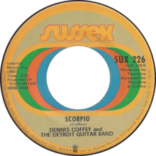 Dennis Coffey and The detroit guitarband - Scorpio - single cover.png