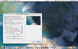 Mac OS X жүйесіндегі EarthDesk