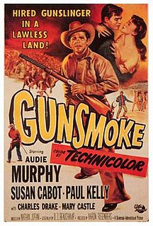 <i>Gunsmoke</i> (film) 1953 film starring Audie Murphy directed by Nathan H. Juran