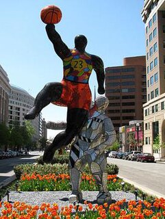 <i>Number 23 Basketball Player</i> Sculpture in Washington, D.C., United States