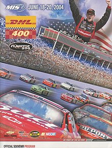 The 2004 DHL 400 program cover.