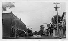 Hlavní ulice na sever, kolem roku 1930