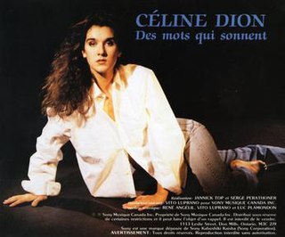 <span class="mw-page-title-main">Des mots qui sonnent (song)</span> Song by Canadian singer Celine Dion