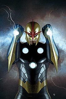 Nova (Richard Rider) fictional character, a comic book superhero in the Marvel Comics universe