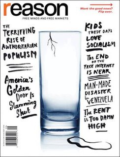 <i>Reason</i> (magazine) American libertarian monthly magazine