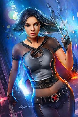 X-23 on the variant cover of Fallen Angels (vol. 2) #1 (November 2019). Art by Shannon Maer.