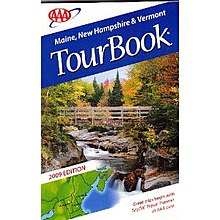 A 2009 TourBook covering three New England states AAA TourBook cover.jpg