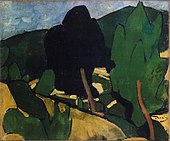 André Derain, 1907, Paysage à Cassis, oil on canvas, 54 × 64 cm, Musée d'art moderne de Troyes
