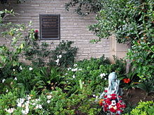 Walt Disney's garden and crypt Disney garden.jpg