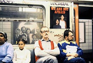 <i>We Are Not Afraid campaign, NYC subways</i>