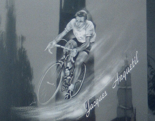Memorial commemorating Jacques Anquetil