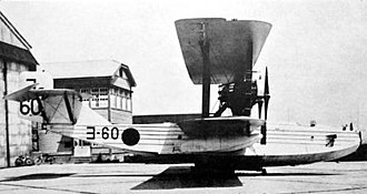 H1H2 side elevation, all-metal hull with Dornier-type external stiffeners. Hiro H1H flying boat.jpg